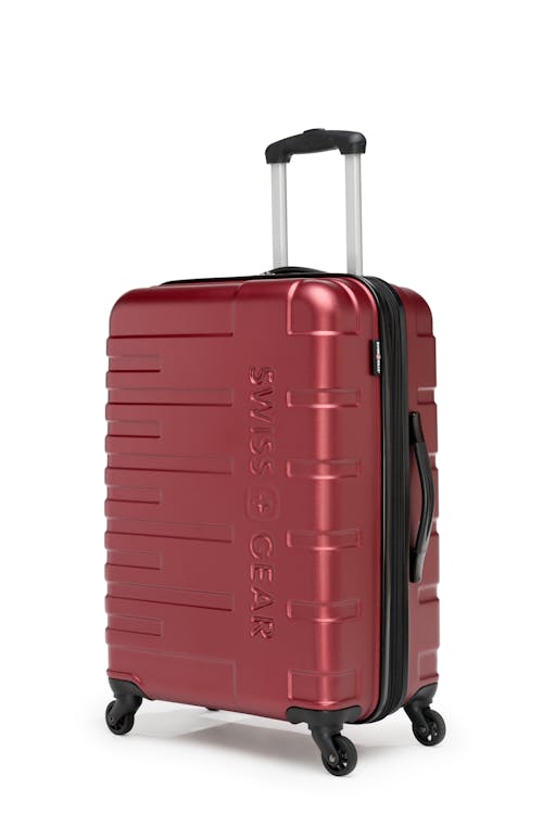 Swissgear Collection de bagages LOCKER - Valise Rigide Extensible de 24 PO - Rouge