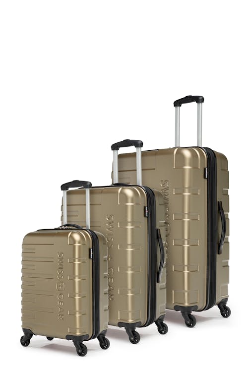 Swissgear Collection de bagages LOCKER - Ensemble de 3 Valises Rigides - Champagne