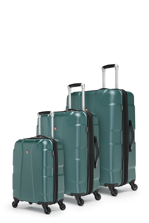 Swissgear Collection de bagages CÔTE D’AZURE  - Ensemble de 3 Valises Rigides - Sarcelle