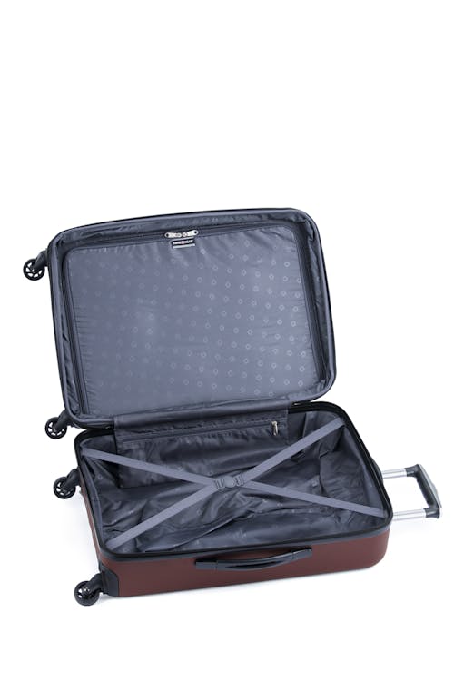 Swissgear MAMMOTH Collection 24" Expandable Hardside Luggage Split-Case Design with two large main compartment, tie-down straps, lining divider and privacy pocket