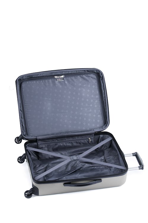 Swissgear MAMMOTH Collection 28" Expandable Hardside Luggage Split-Case Design with two large main compartment, tie-down straps, lining divider and privacy pocket