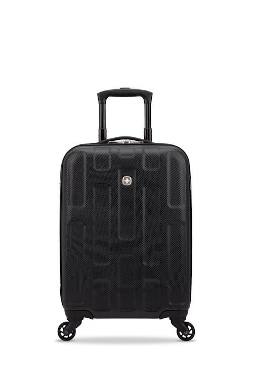 Swissgear Spring Break Collection Hardside Luggage 2 Piece Set-Black-Carry-on