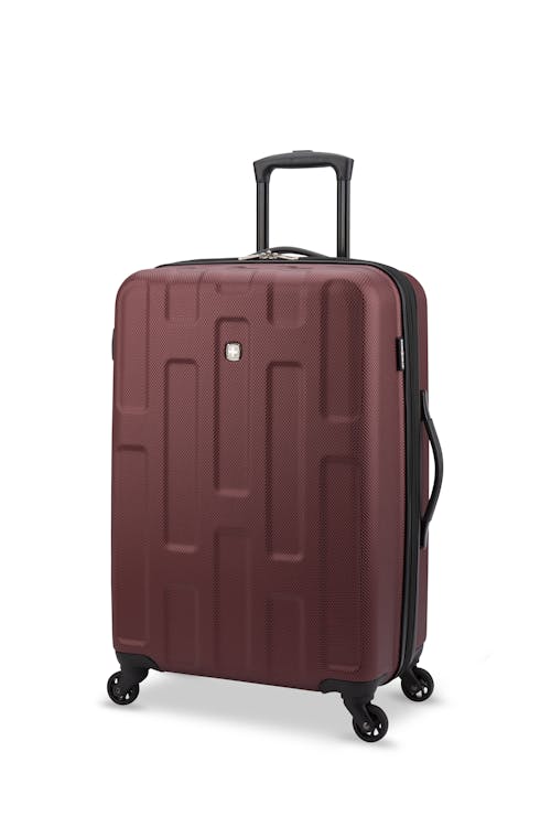Swissgear Collection de bagages Spring Break - Valise Rigide Extensible de 24 PO - Bourgogne