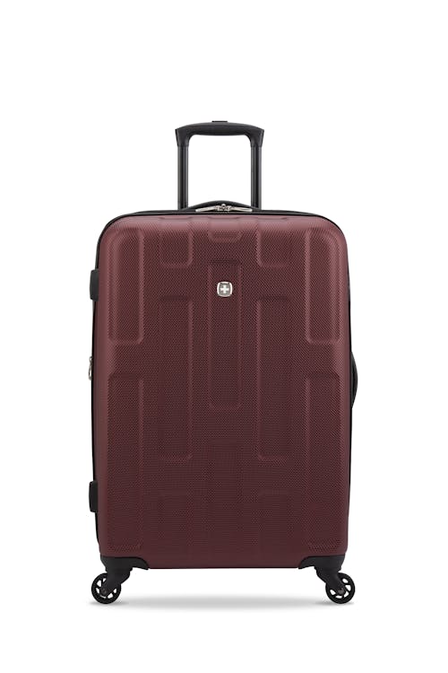 Swissgear Spring Break Collection 24-Inch Expandable Hardside Luggage - Burgundy