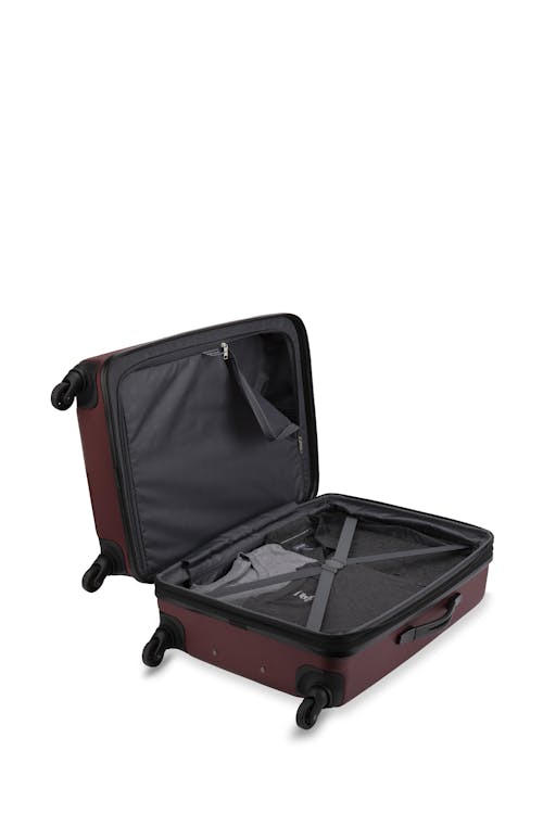 Swissgear Collection de bagages Spring Break - Valise Rigide Extensible de 24 PO Avec sangles de fixation, un panneau de séparation en doublure et une pochette confidentielle
