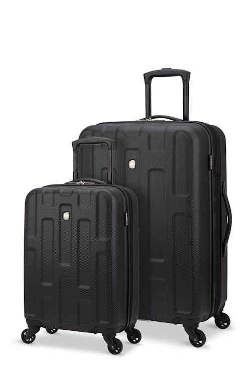 Swissgear Spring Break Collection Hardside Luggage 2 Piece Set-Black