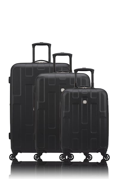 Swissgear Spring Break Collection Hardside Luggage 3 Piece Set - Black