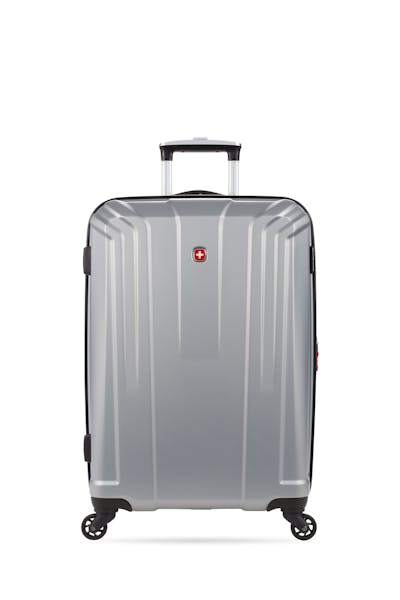 SWISSGEAR 3750 23" Expandable Hardside Spinner Luggage - Silver