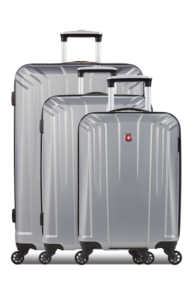 SWISSGEAR 3750 3pc Hardside Spinner Luggage Set - Silver