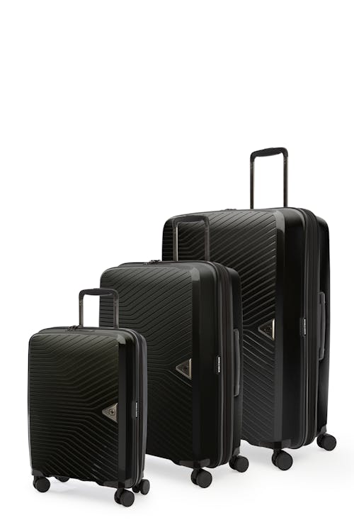 Swissgear Collection de bagages ULTRA-LITE  - Ensemble De 3 Valises Rigides - Noir