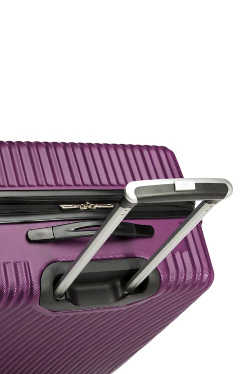 Swissgear DIVINE Collection Expandable Hardside Luggage 3 Piece Set Aluminum, push-button locking telescopic handle