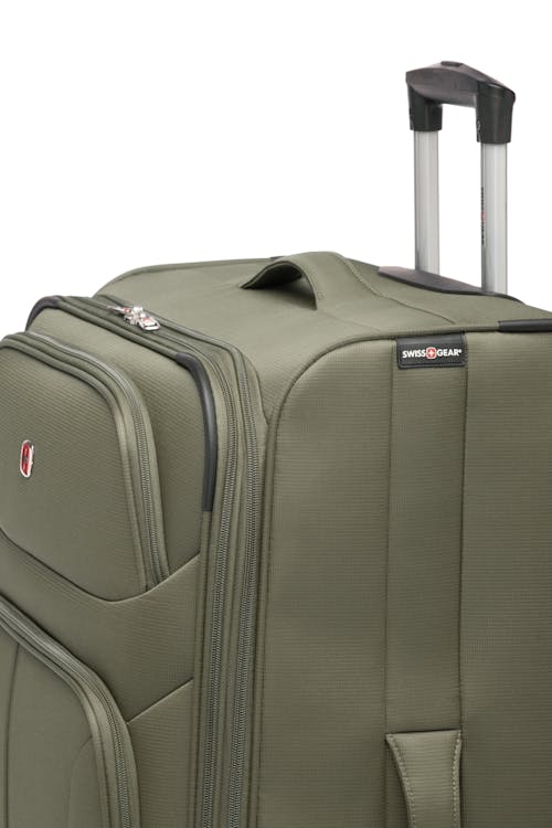 Swissgear Collection de bagages Eclipse - Ensemble de 3 valises souples  Poignée télescopique en aluminium à bouton poussoir