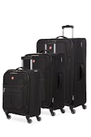 Swissgear 4010 3pc Spinner Luggage Set - Black