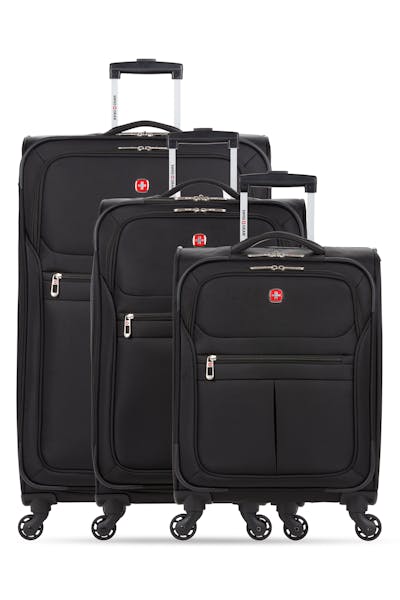 SWISSGEAR 4010 3pc Spinner Luggage Set - Black