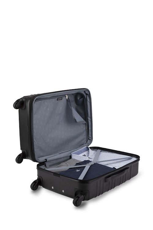 Swissgear SONIC Collection Hardside 3 Piece Set With two large main compartments, tie-down straps, lining divider and a privacy pocket