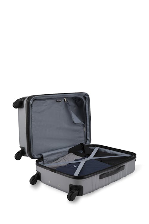 Swissgear SONIC Collection Hardside 3 Piece Set With two large main compartments, tie-down straps, lining divider and a privacy pocket