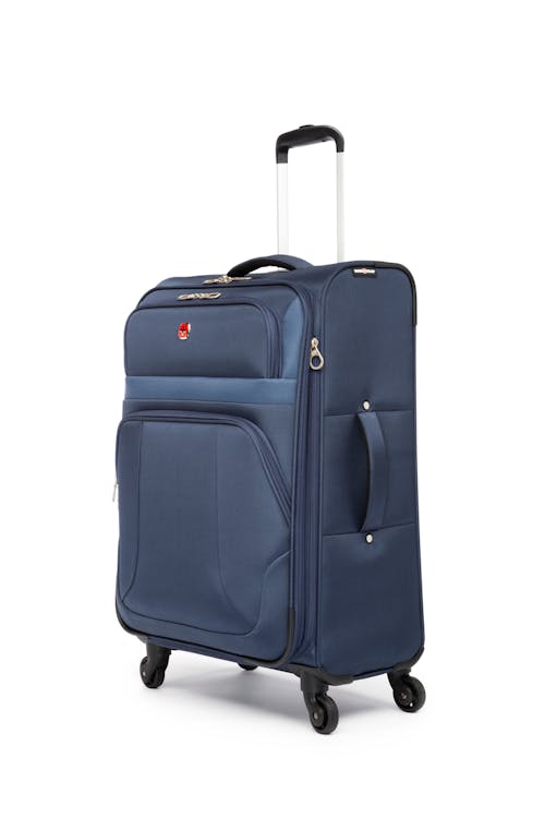 Swissgear Collection de bagages ROUND TRIP II - Valise Souple Extensible de 24 PO - Bleu