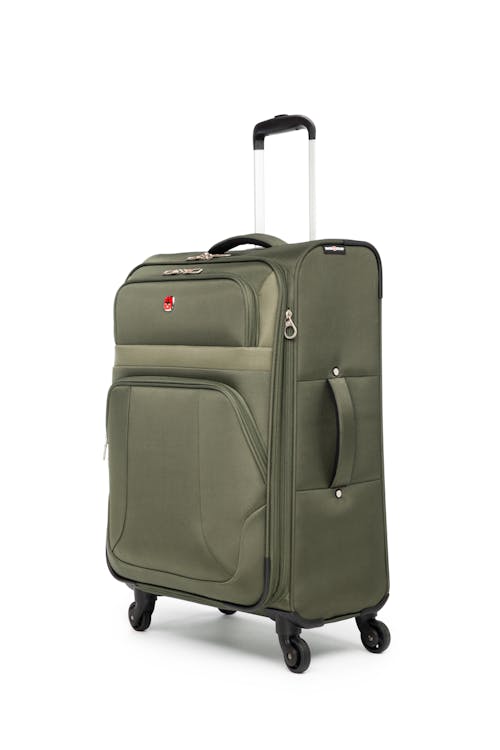 Swissgear Collection de bagages ROUND TRIP II - Valise Souple Extensible de 24 PO - Vert Ardoise