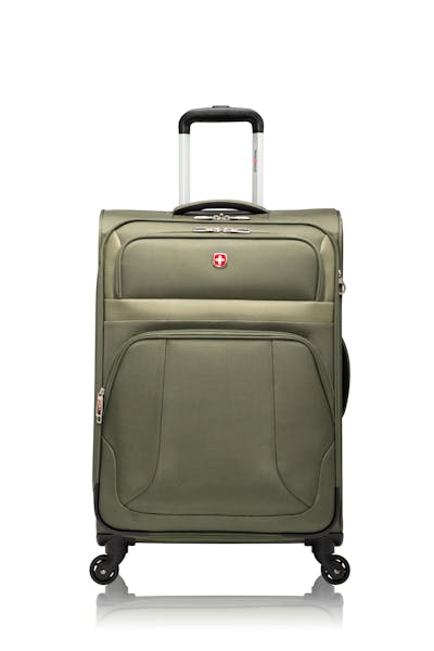 Swissgear ROUND TRIP II  Collection 24-inch Expandable Upright Luggage - Slate Green