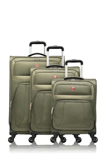 Swissgear Collection de bagages ROUND TRIP II - Ensemble De 3 Valises Souples - Vert Ardoise