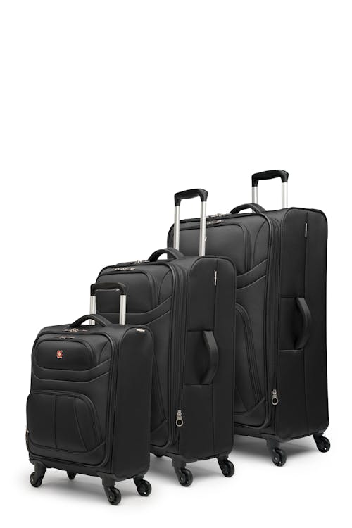 Swissgear Collection de bagages GET AWAY II - Ensemble De 3 Valises Souples - Noir