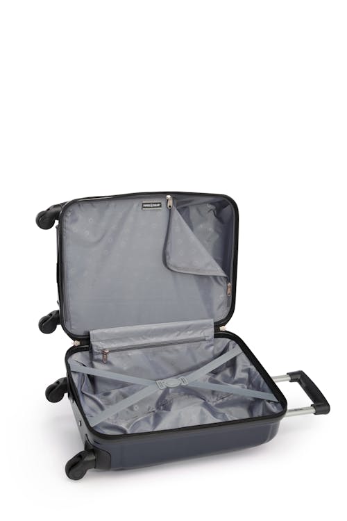 Swissgear ICONIC Collection Carry-On Hardside Luggage tie-down straps