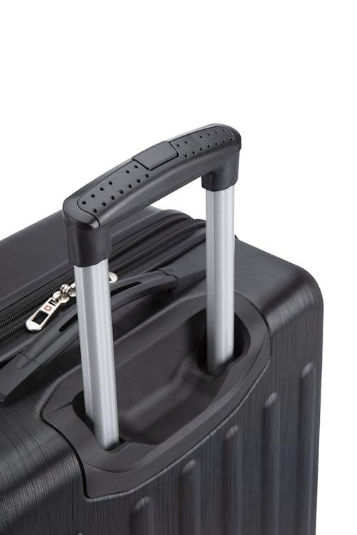 Swissgear Symmetry Lite Collection 3 Piece Expandable Hardside Luggage Set Retractable push-button handle locks into place when extended
