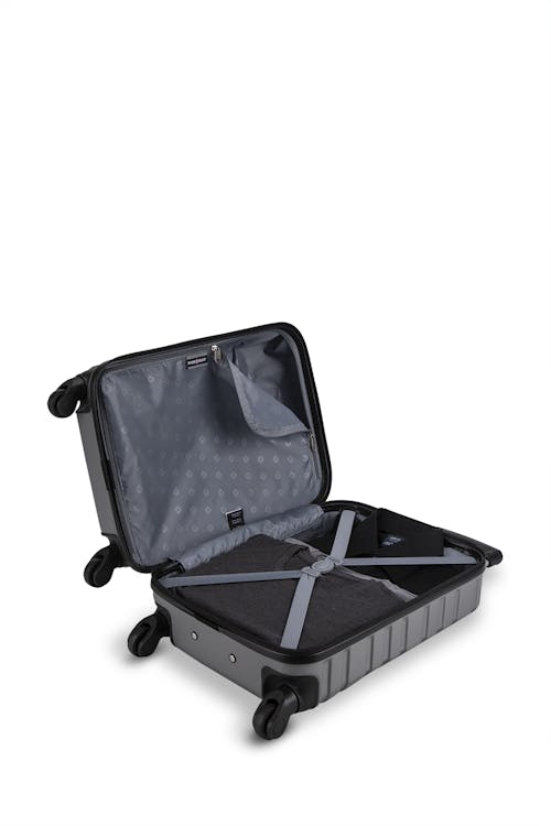 Swissgear Smooth 2 Collection Carry-on Hardside Luggage - With two large main compartments, tie-down straps, lining divider and a privacy pocket