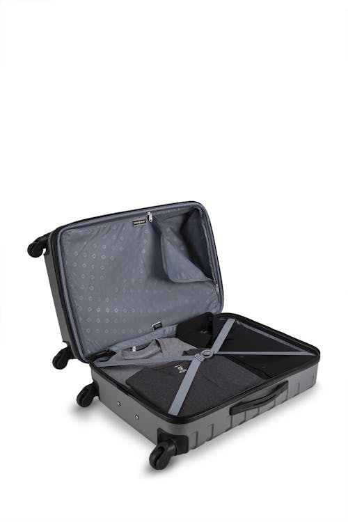 Swissgear Smooth 2 Collection 28" Expandable Hardside Luggage - With two large main compartments, tie-down straps, lining divider and a privacy pocket