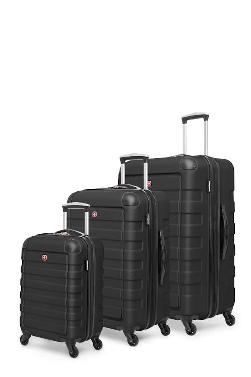 Swissgear Collection de bagages Meligen - Ensemble de 3 valises rigides - Noir