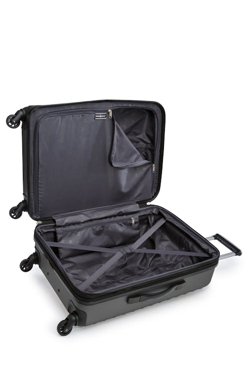Swissgear Collection de bagages In-Flight - Valise Rigide Extensible de 24 PO Intérieur Tout Équipé - Sangles de compression et une grande pochette en filet