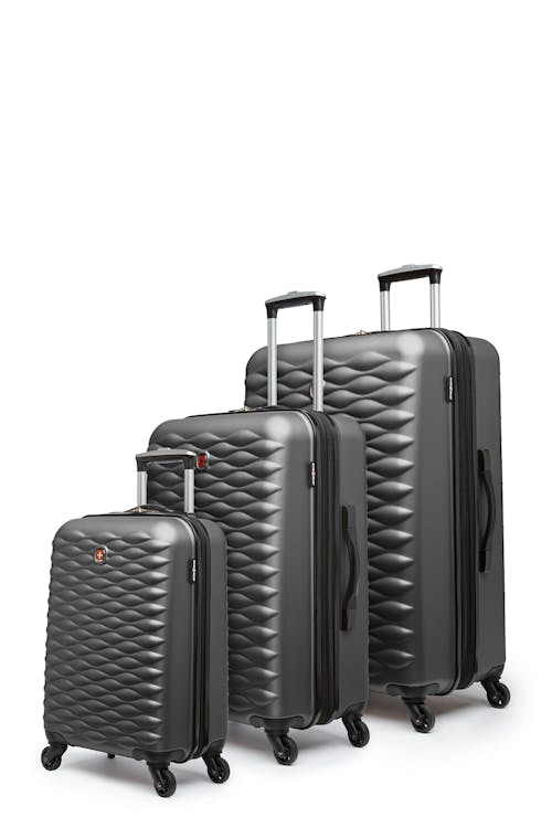 Swissgear Collection de bagages In-Flight - Ensemble De 3 Valises Rigides - Charbon