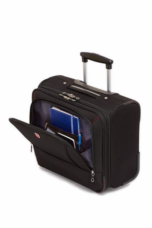 Swissgear 0970 Professional Wheeled Computer Business Case  Front zippered organizer compartment