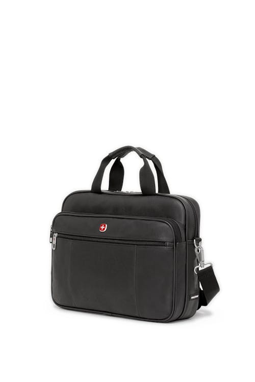 Swissgear 0984 Faux Leather 15-inch Laptop Briefcase - Black