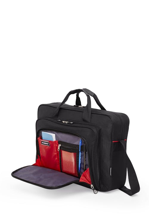 Swissgear 0998 17 inch Laptop Friendly Briefcase  Front zippered organizer compartment