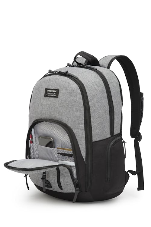 SWISSGEAR 2707 Sac à dos pour ordinateur 15 po  Pochette frontale rapide d'accès à fermeture éclair