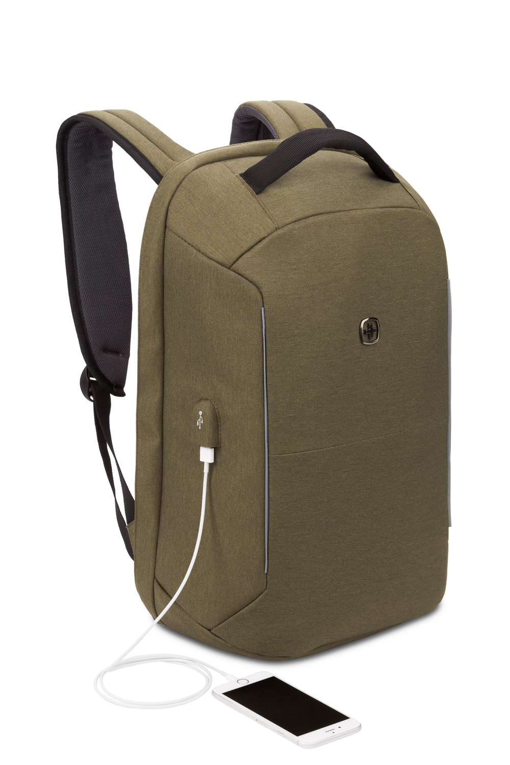 Swissgear 2713 AntiTheft USB Laptop Backpack Olive Green