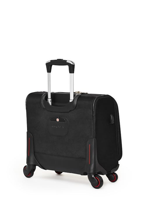 Swissgear 5176 15-inch Laptop 4-wheeled Computer Business Case  A retractable push-button handle that locks