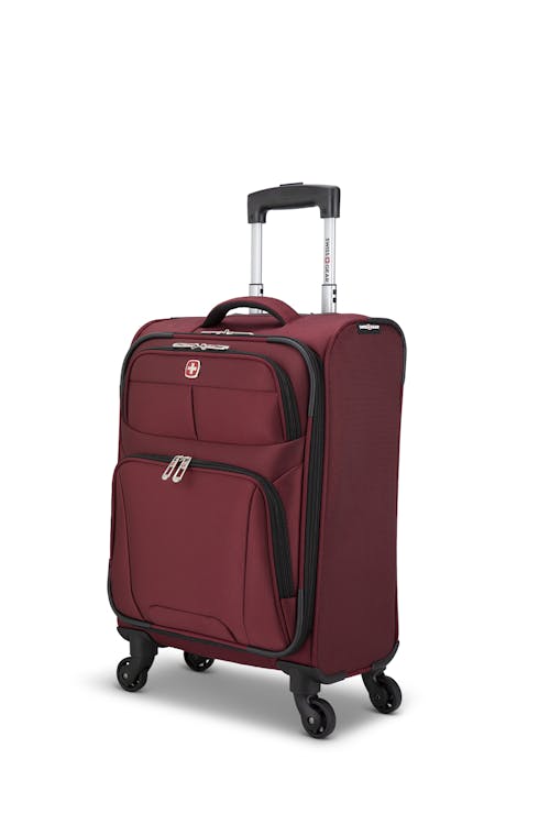 Swissgear Castelle Lite Collection Carry-on Upright Luggage - Burgundy