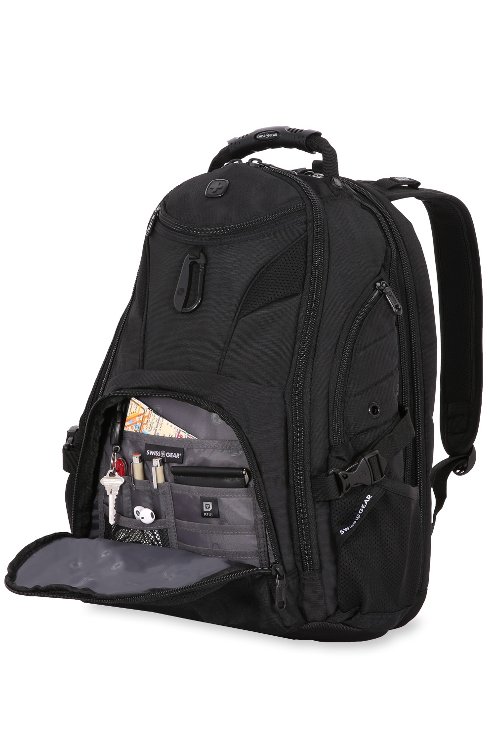 Swissgear 1900 ScanSmart Laptop Backpack - Sleathe Black