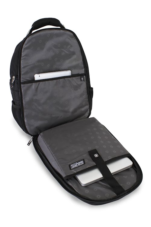 SWISSGEAR 3232 ScanSmart TSA Laptop Backpack fits most portable computers up to 15" in size