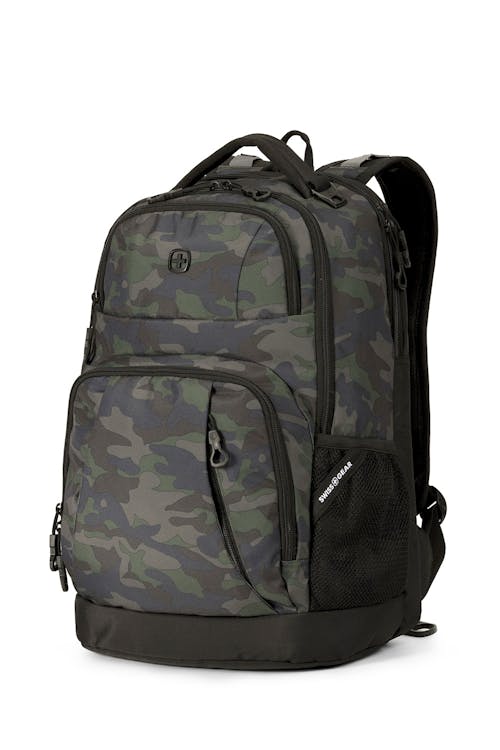 Swissgear 5698 Laptop Backpack - Basic Camo Green/Black Cod