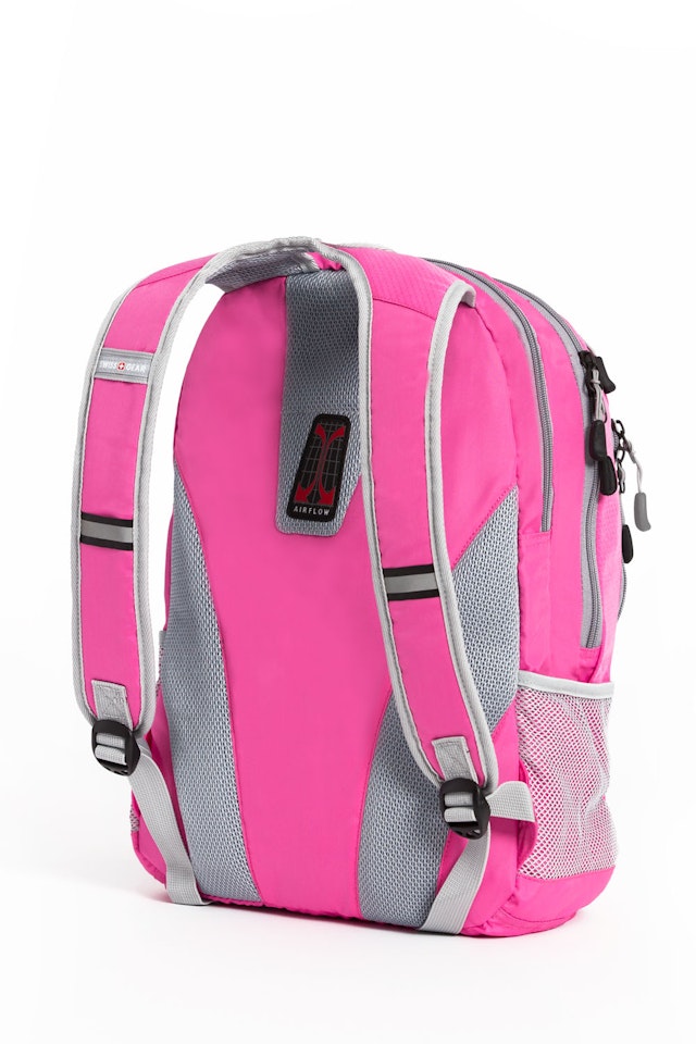 pink swiss backpack