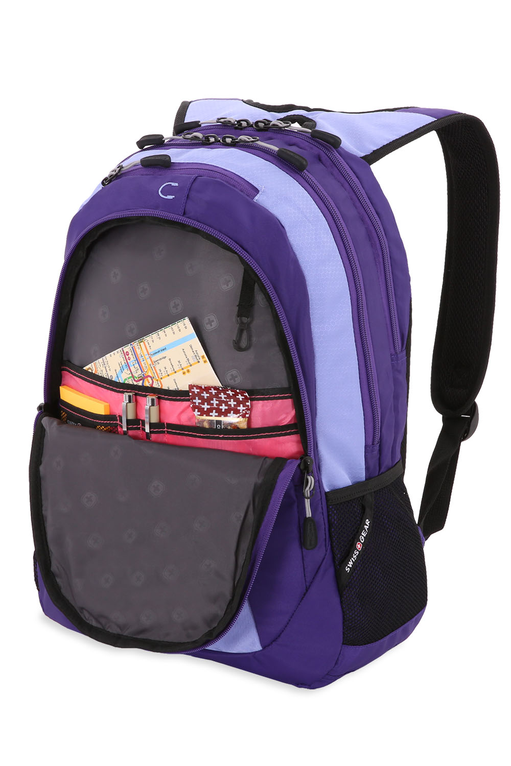 purple swiss gear backpack