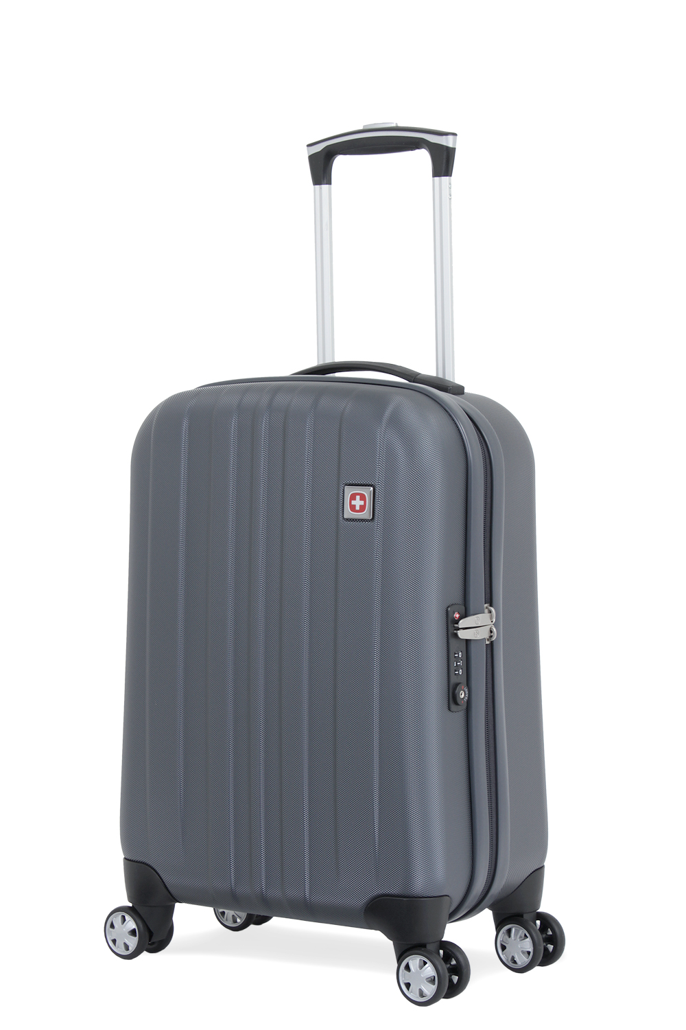 Swissgear 6151 20 Deluxe Carry On Hardside Spinner Luggage Gray