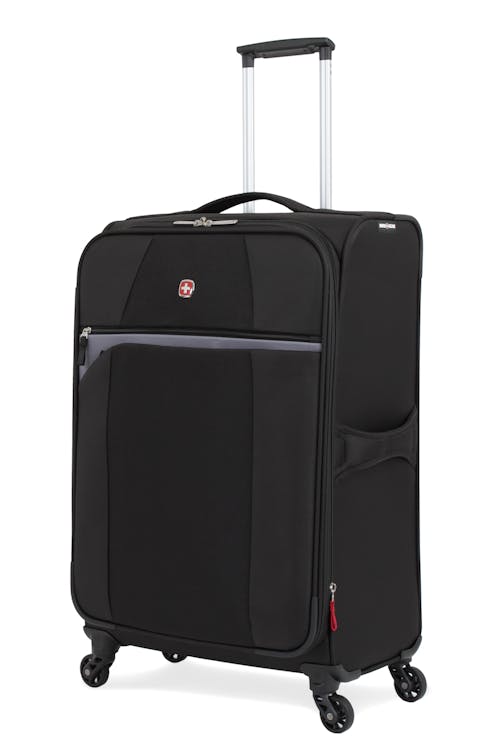 Swissgear 6165 24.5" Expandable Liteweight Spinner Luggage - Black/Gray