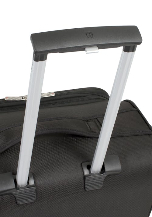 Swissgear 6165 24.5" Expandable Liteweight Spinner Luggage Aircraft-aluminum push-button locking telescopic handle