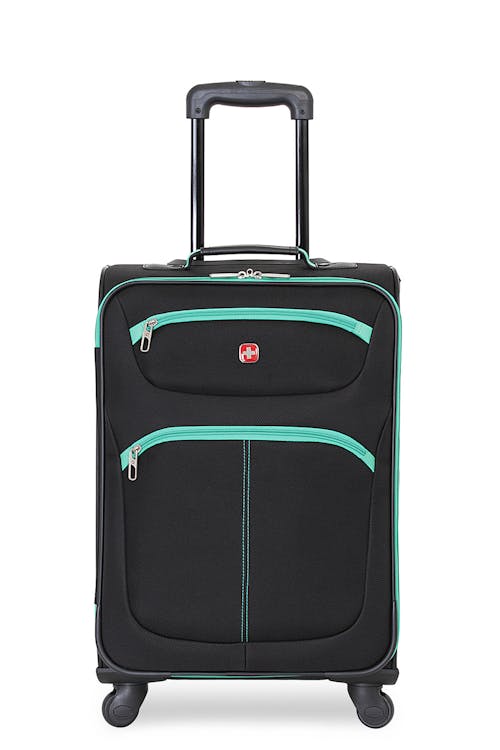 SWISSGEAR 6190 20” CARRY-ON SPINNER LUGGAGE TWO FRONT PANEL POCKETS