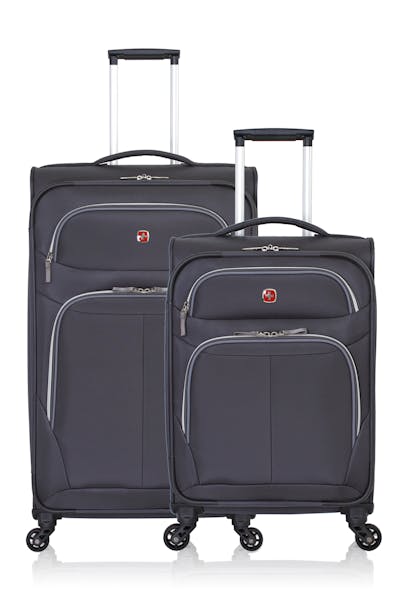SWISSGEAR 6270 Expandable Liteweight 2pc Spinner Luggage Set - Pewter