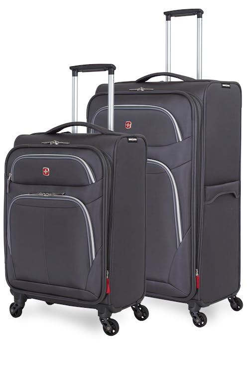 Swissgear 6270 Expandable Liteweight 2pc Spinner Luggage Set - Pewter